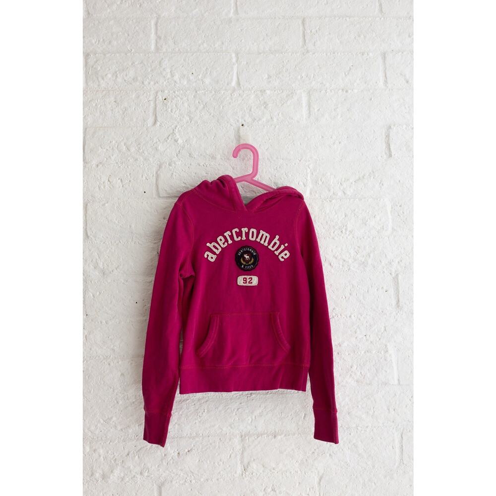 Abercrombie & Fitch Kids Pink Vintage Hoodie Size L Girls 2004